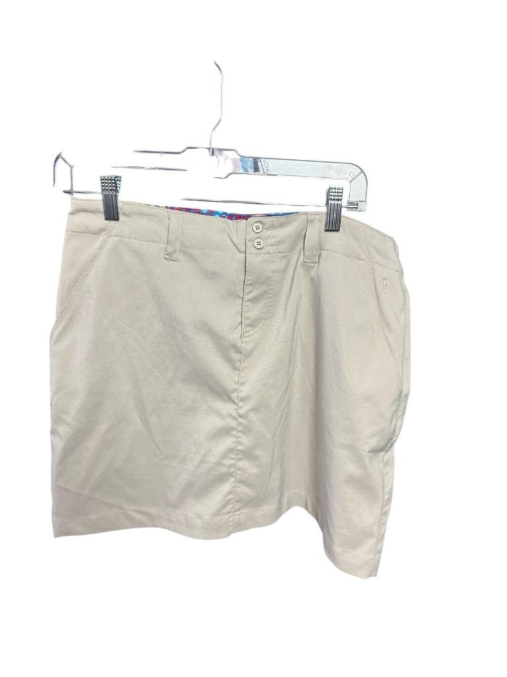 LPGA Skirt Womens Sz 8 Mini Golf Skort Athletic Short Stretch Activewear Beige